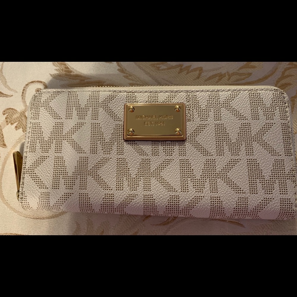 White Michael Kors wallet!